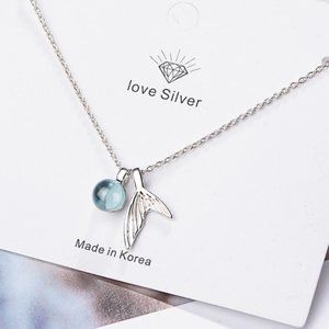 ✨NEW✨925 Sterling Silver Mermaid Tail Necklace!